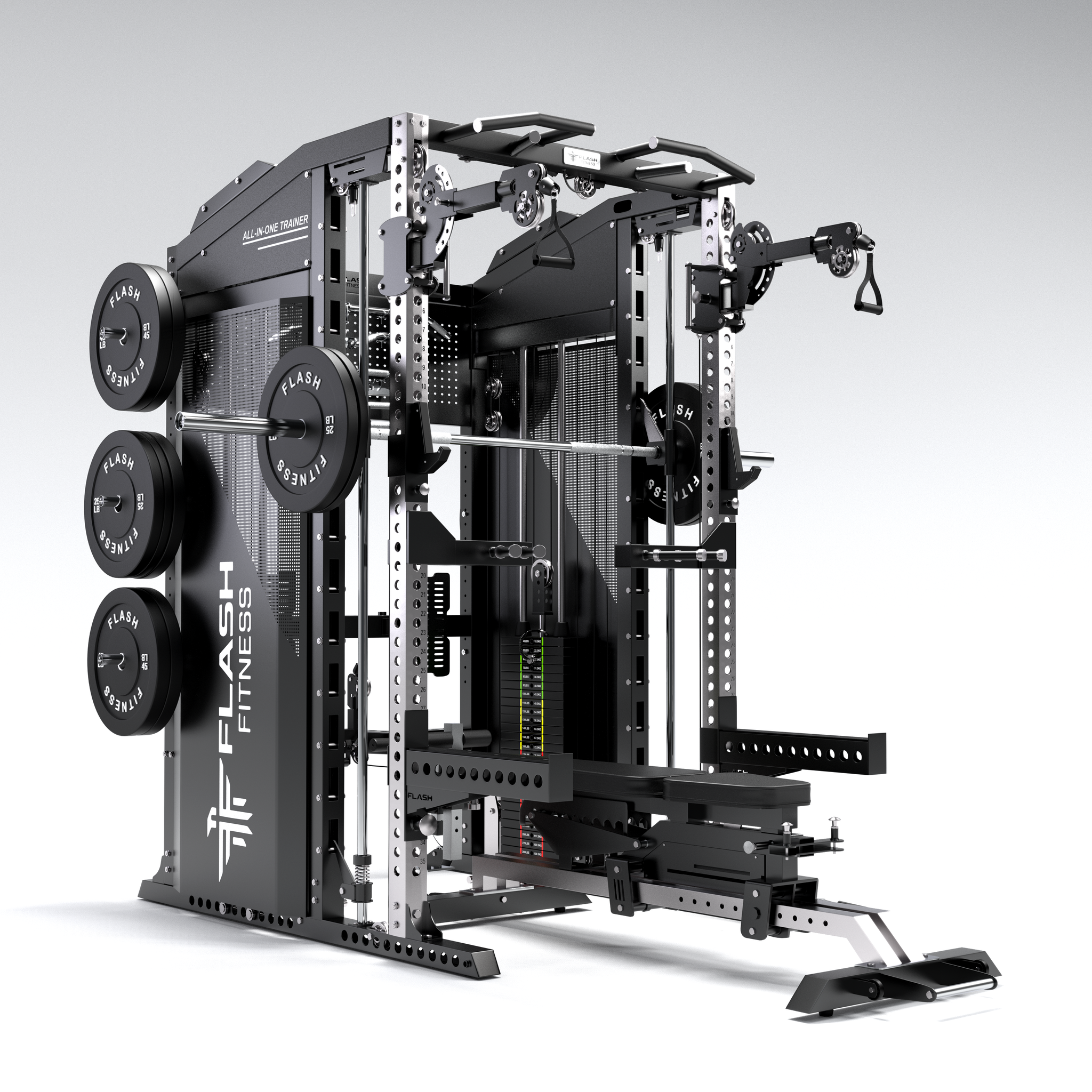 Flash F90 All-In-One Trainer Smith Machine Combo Package