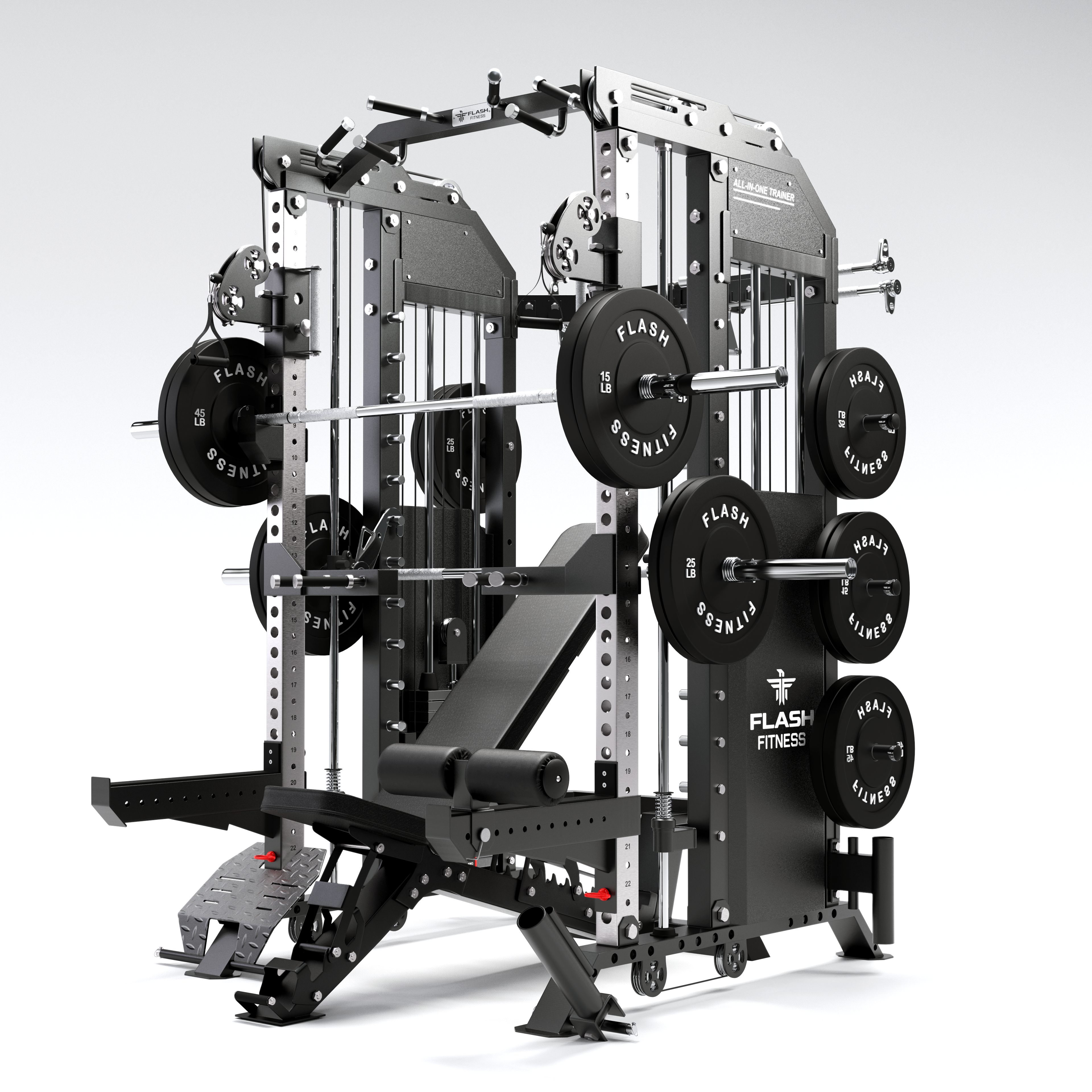 Flash F50 All-In-One Trainer Smith Machine Combo Package