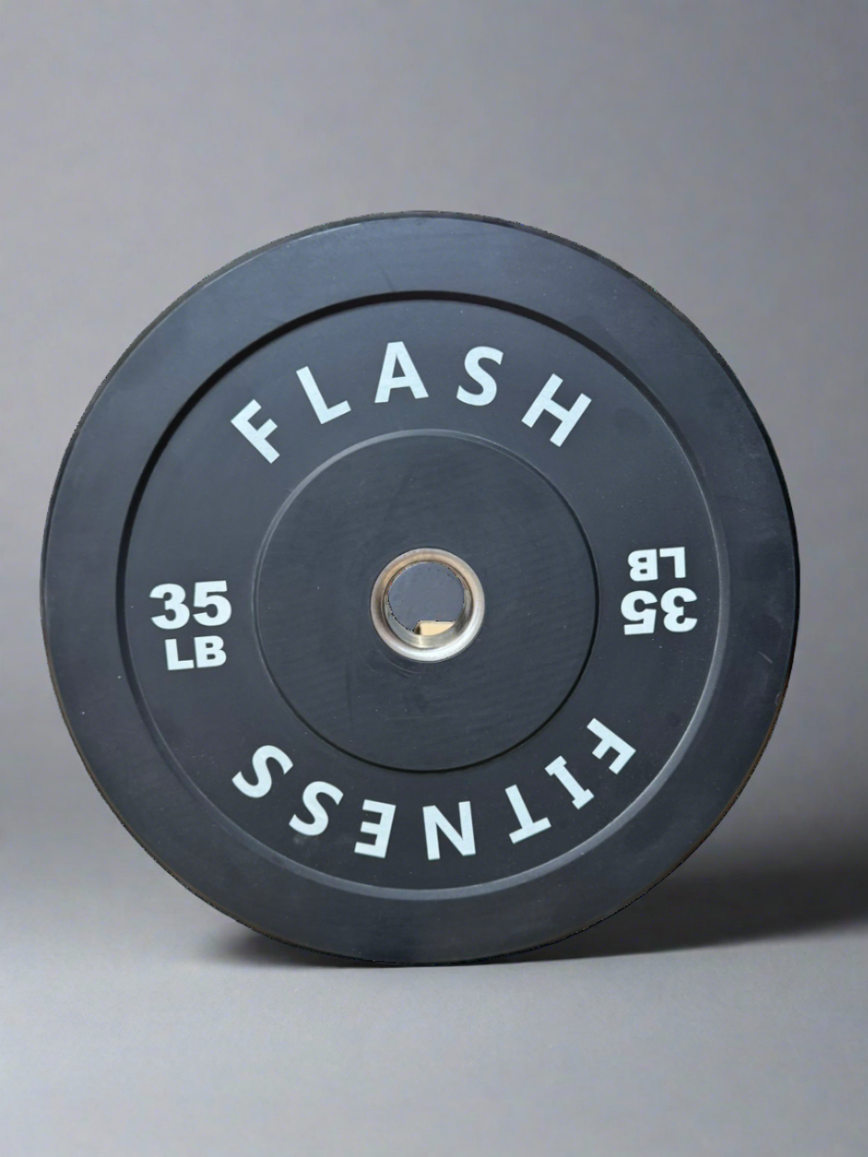 Flash 260lb Rubber Bumper Weight Plate Set