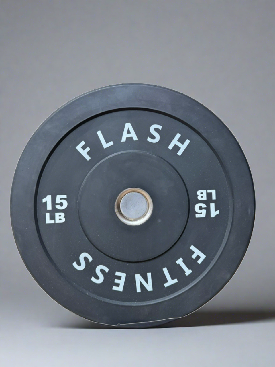 Flash 260lb Rubber Bumper Weight Plate Set