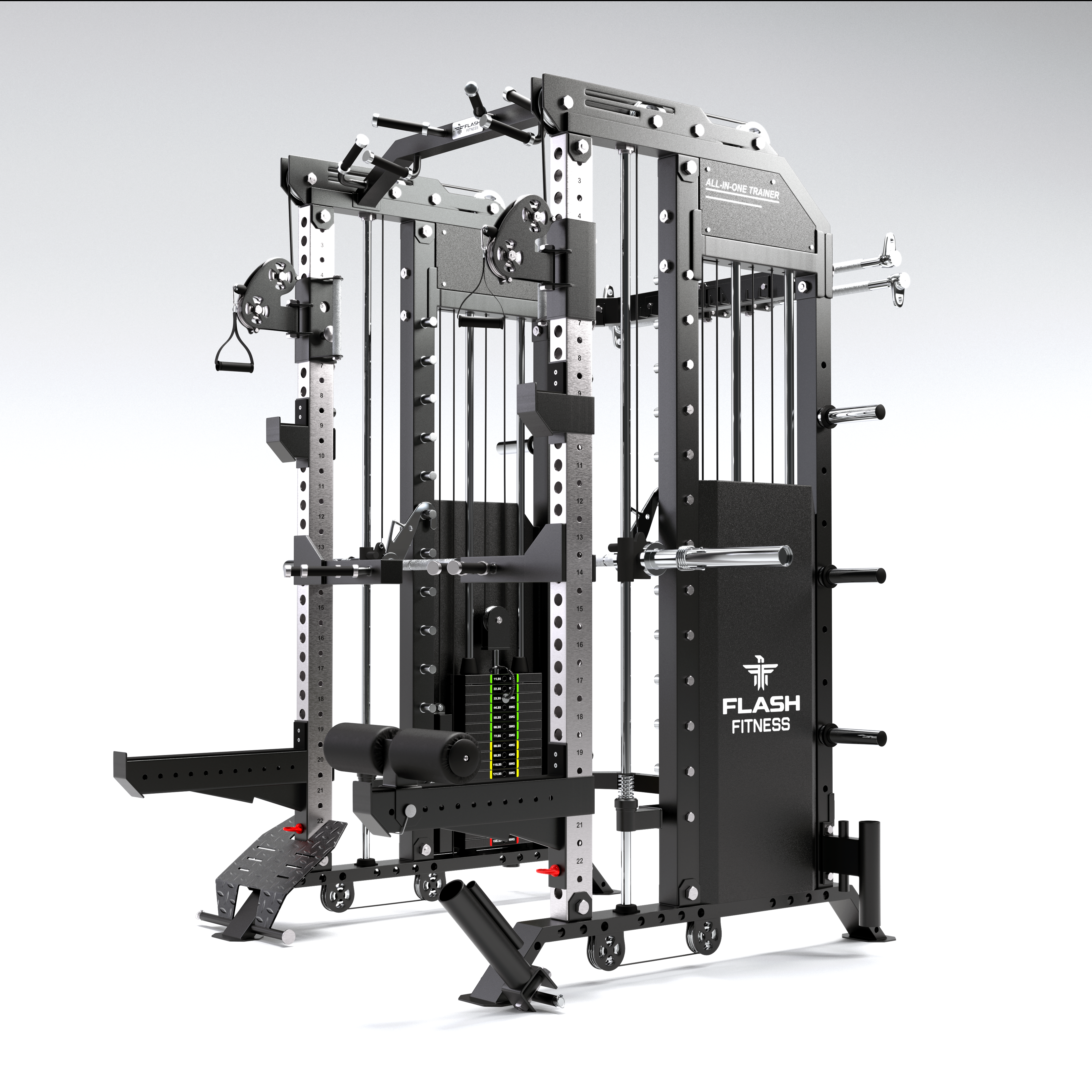 Flash F50 All-In-One Trainer Smith Machine Combo Package