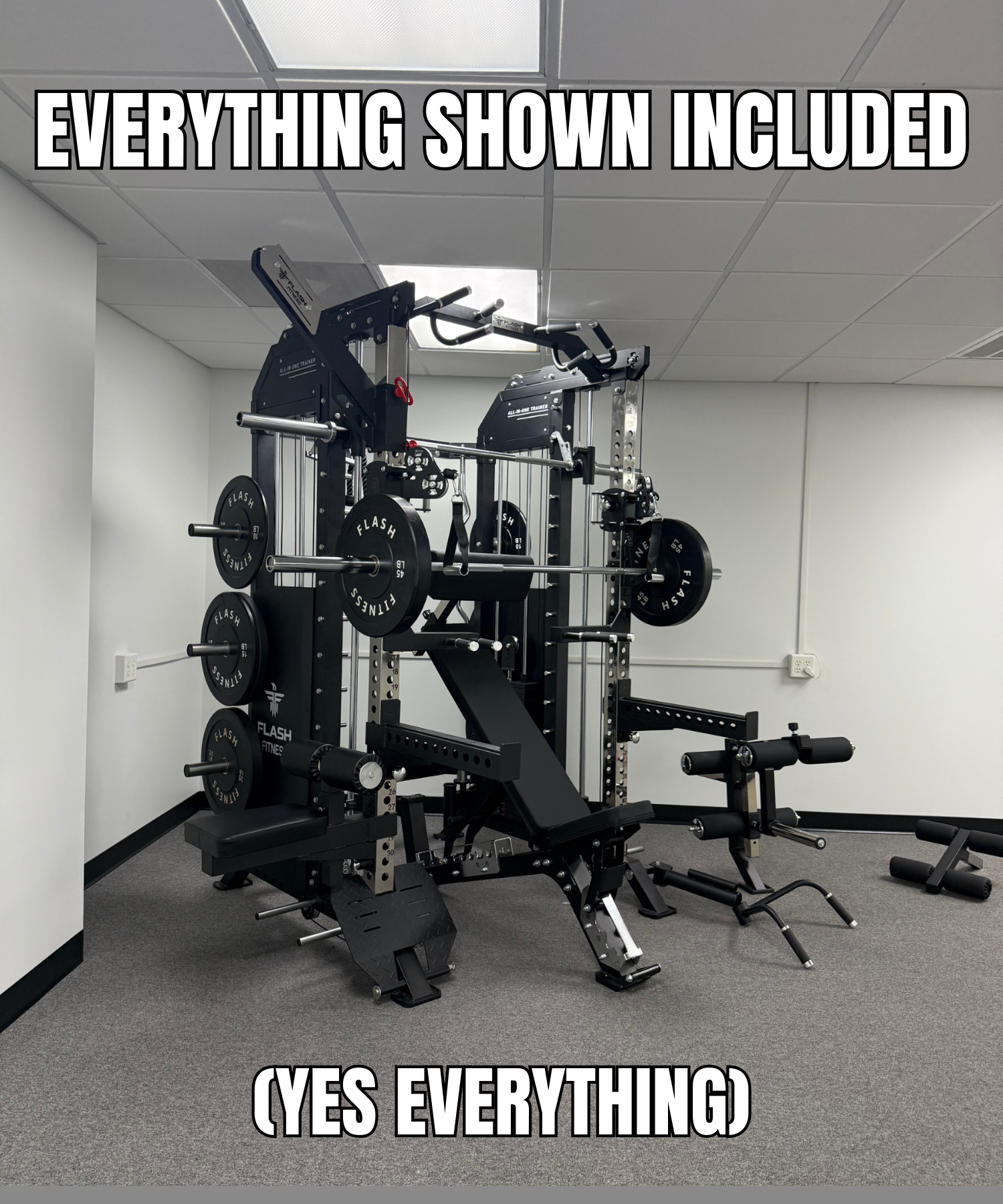 Flash F50 All-In-One Trainer Smith Machine Combo Package