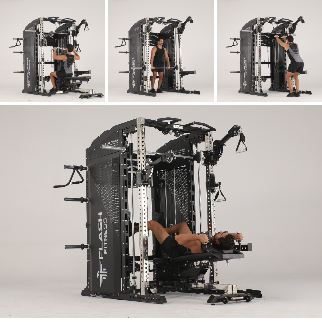Flash F90 All-In-One Trainer Smith Machine Combo Package