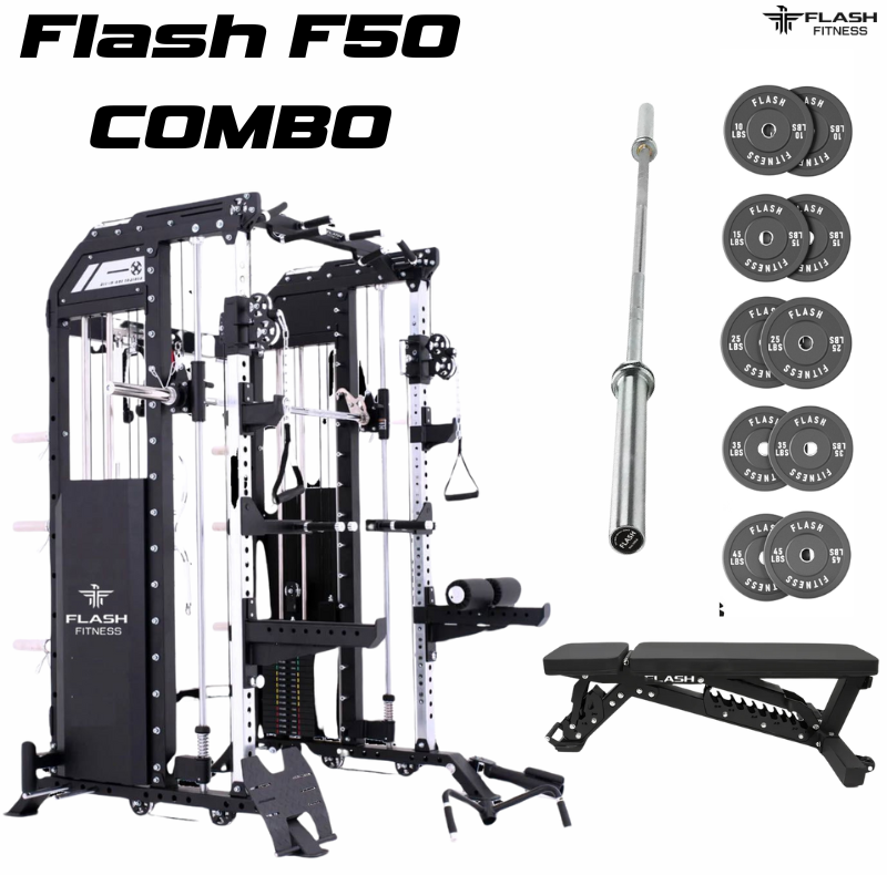 Flash F50 All-In-One Trainer Smith Machine Combo Package