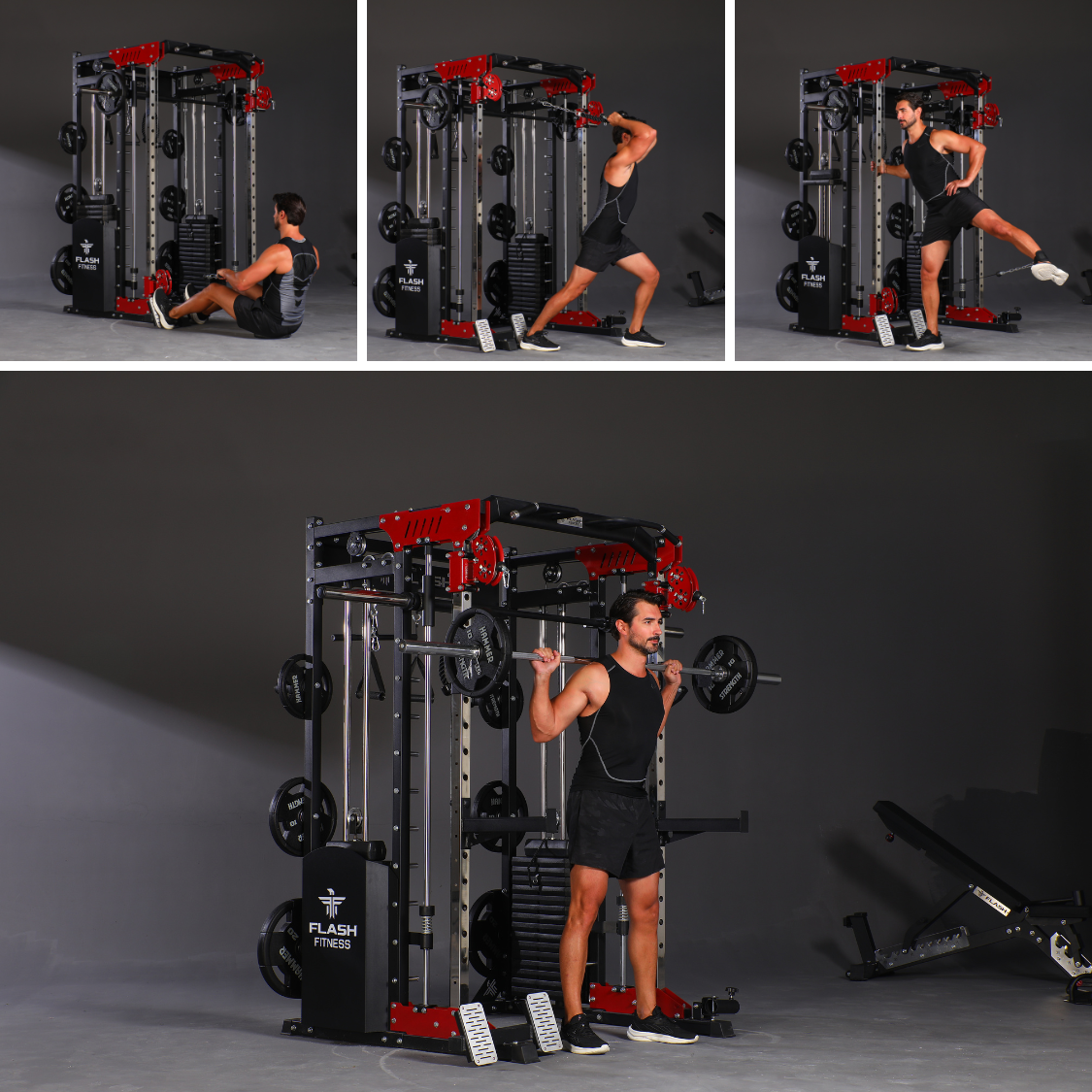 Flash F20 All-In-One Smith Machine Combo Package