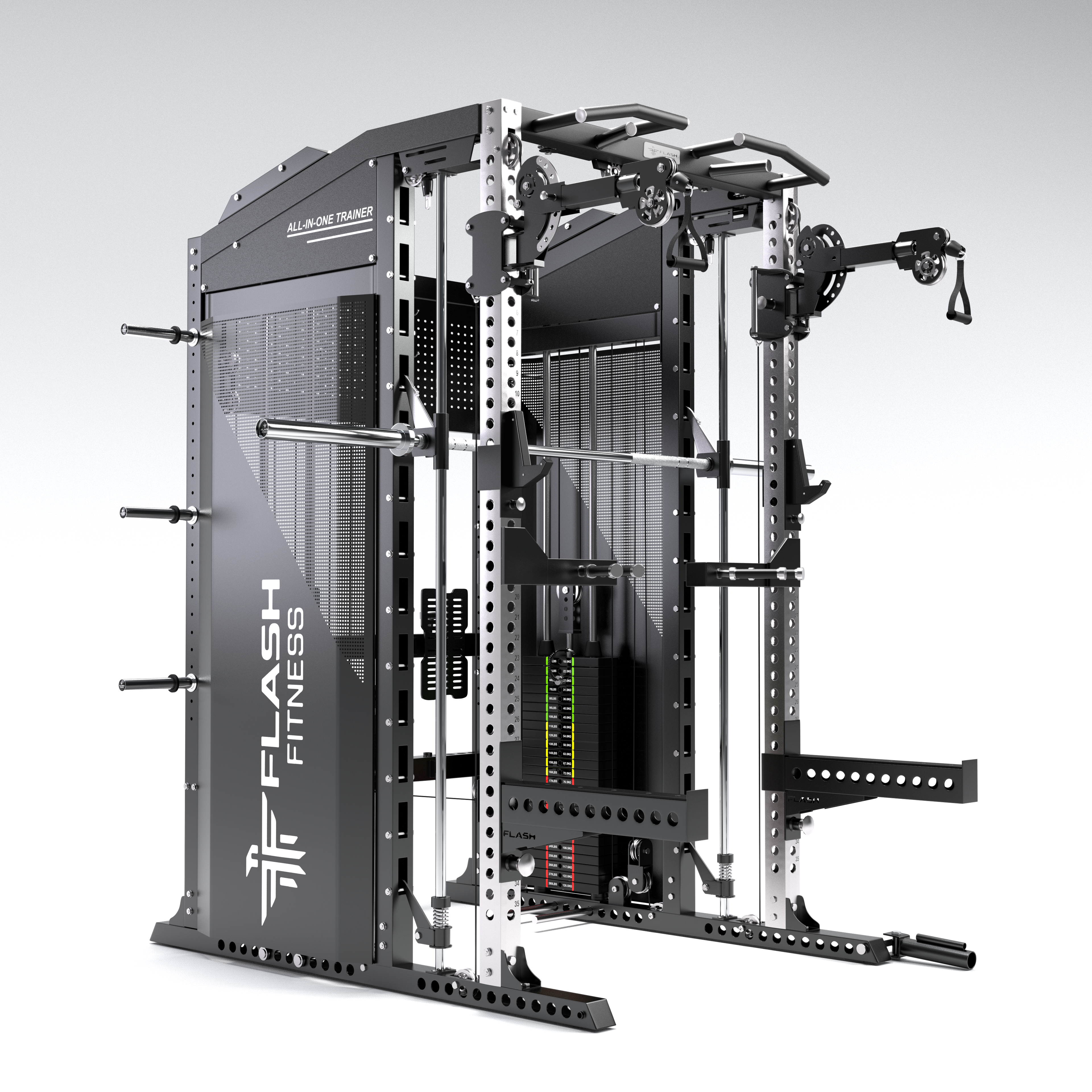 Flash F90 All-In-One Trainer Smith Machine Combo Package