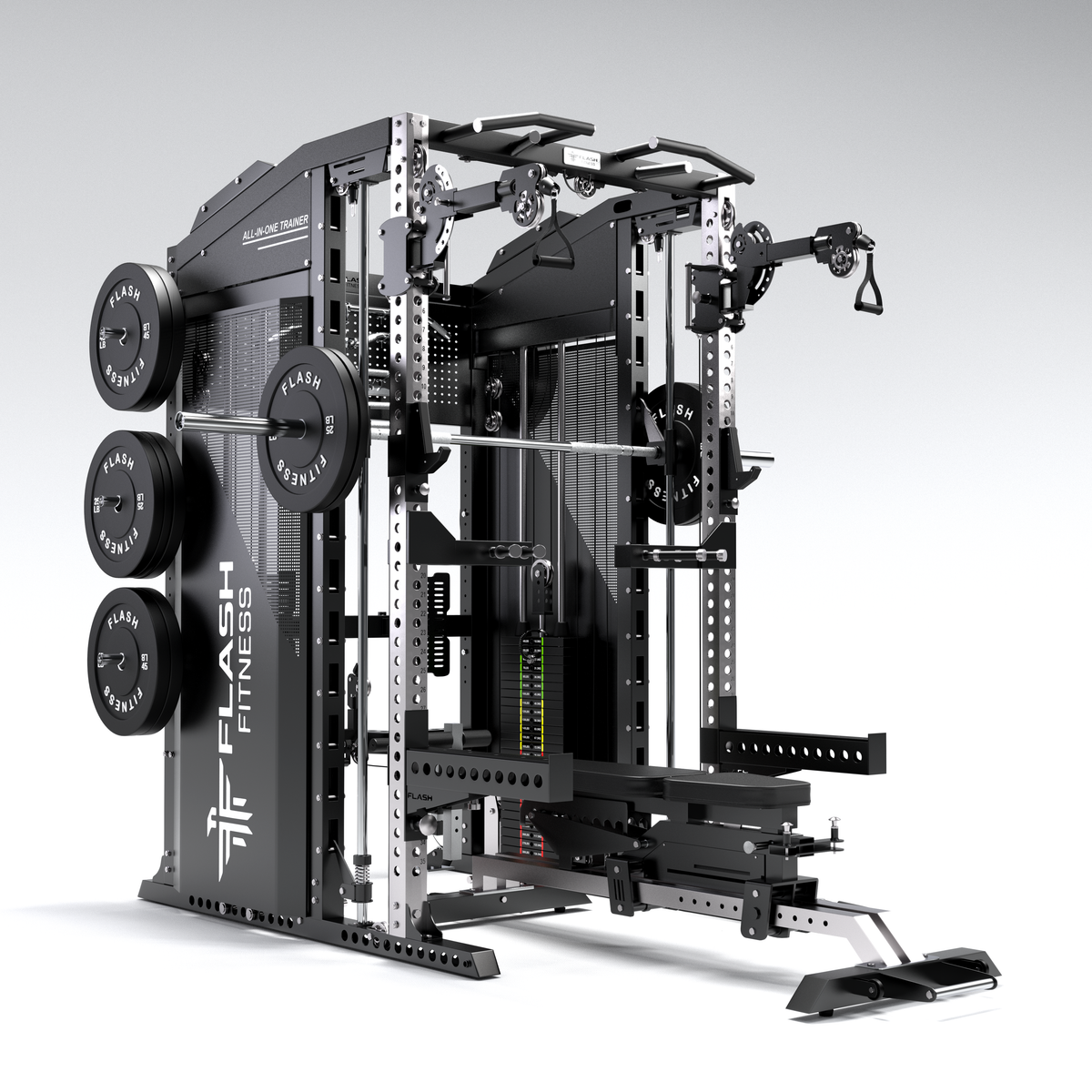 Flash F90 All-In-One Trainer Smith Machine Combo Package