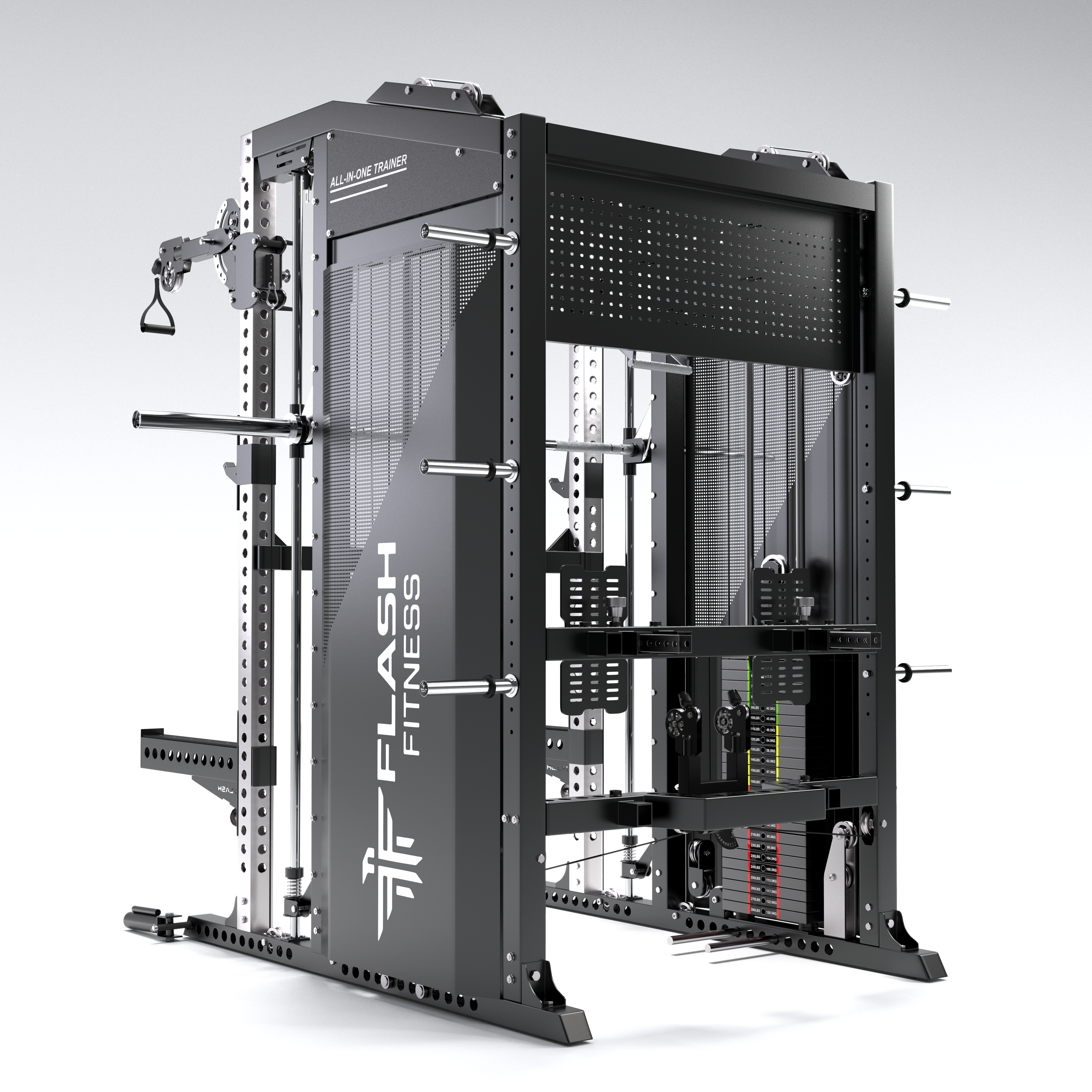 Flash F90 All-In-One Trainer Smith Machine Combo Package
