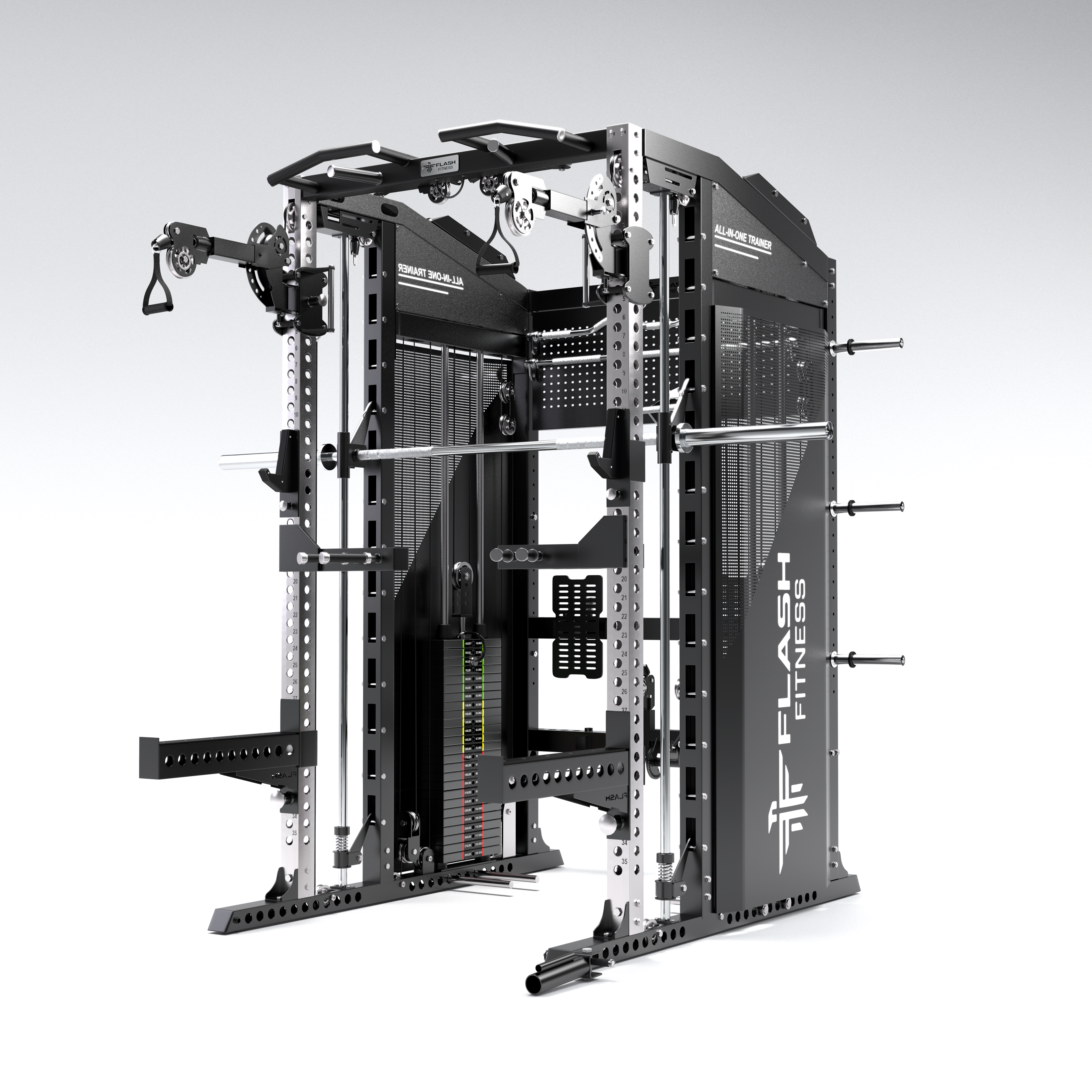 Flash F90 All-In-One Trainer Smith Machine Combo Package
