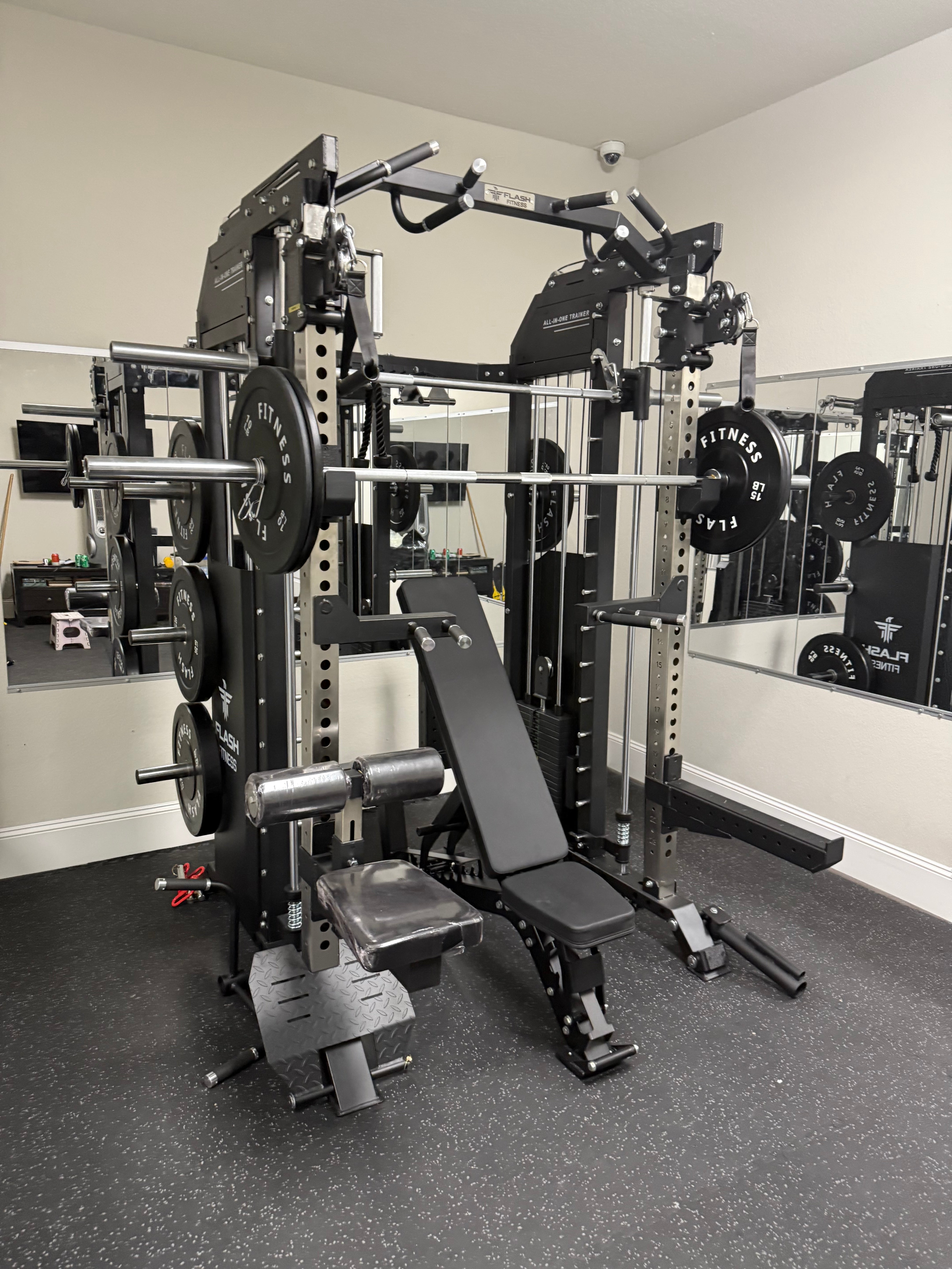 Flash F50 All-In-One Trainer Smith Machine Combo Package