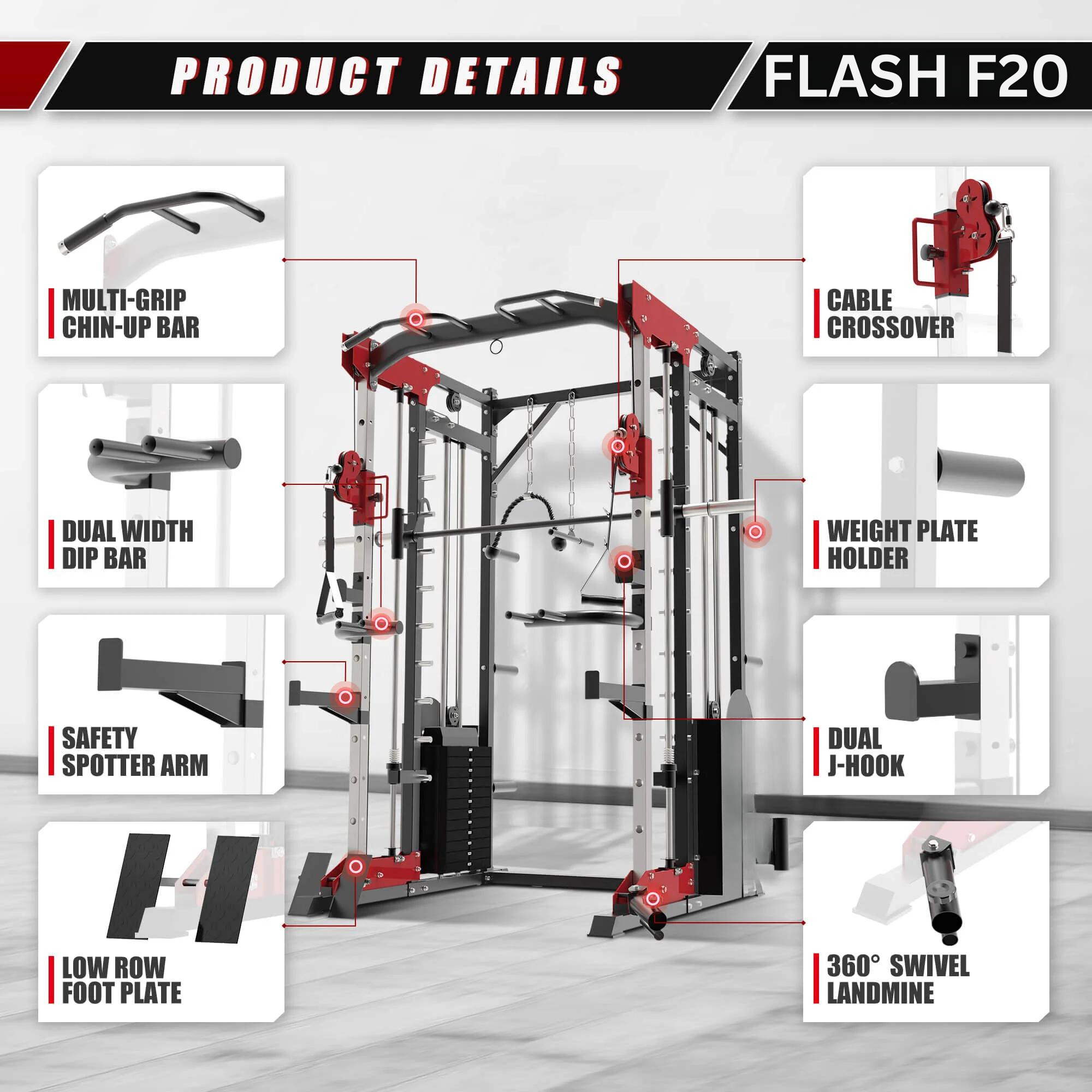 Flash F20 Smith Machine Combo