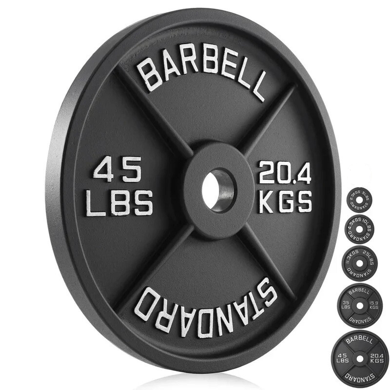 Flash Cast Iron Olympic Weight Plates Sold in Pairs