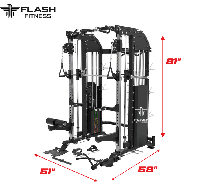 Flash F50 All-In-One Trainer Smith Machine Combo Package