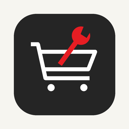 Professional installation service — cart and assembly tool icon